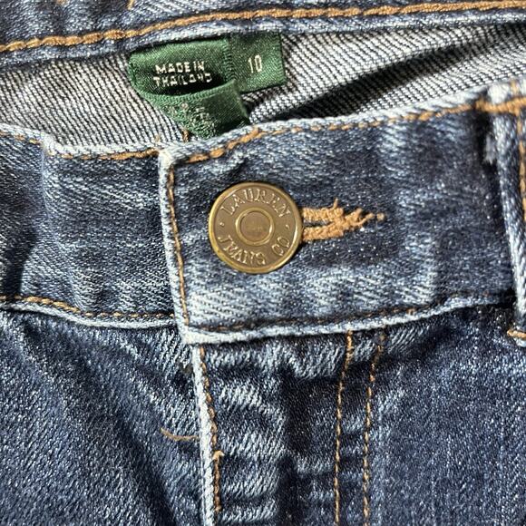 Lauren Jeans Co. Ralph Lauren Classic Boot Cut‎ Jeans Woman’s 10 Dark Wash - Picture 8 of 9
